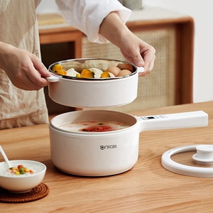 New Mini Electric Hot <strong>Pot</strong> <strong>Cooker</strong> 1.5L Portable Electric Thermo <strong>Pot</strong> <strong>Small</strong> Electric Cooking <strong>Pot</strong> - Product Image 2