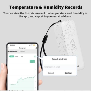 Tuya <strong>WiFi</strong> <strong>Temperature</strong> Humidity <strong>Sensor</strong> IP65 Waterproof Thermometer Smart Life APP <strong>Remote</strong> Control Work with Google Assistant Alexa - Product Image 2