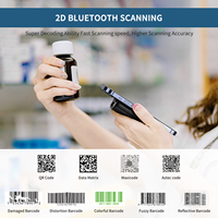 Escáner de Código de Barras 2D Bluetooth KEFAR con Clip Trasero, Lector de Códigos QR Inalámbrico para Teléfono Inteligente y Tableta, Escáner de Código de Barras Portátil de Bolsillo