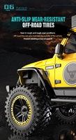 HOSHI ZLL SG206 MAX 1/20 RC Brushless 4WD Véhicule d'escalade Wrangler entièrement proportionnel RTR Télécommandé Mini Voiture Wi-Fi Jouets Cadeaux