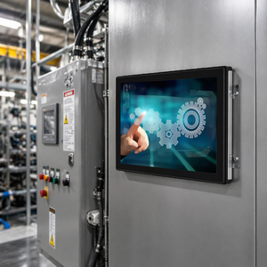 Moniteur tactile capacitif à écran ouvert OEM neuf de 15 <span class=keywords><strong>pouces</strong></span> 4:3 avec boîtier métallique, panneau LCD TFT, étanche IP65, PC industriel, affichage LED - Product Image 1