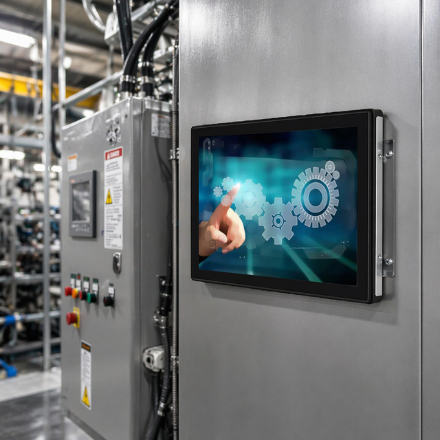 OEM New 15" 4:3 Metal Case Open Frame Capacitive Touch Screen Monitor TFT LCD Panel IP65 Waterproof Industrial PC LED Dsipaly