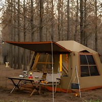 Carpa Inflable Explorers Leisure Cabin, Impermeable, de Oxford, para las Cuatro Estaciones, de Inicio Rápido, Portátil, con Gran Espacio, Equipo de Camping para Exteriores