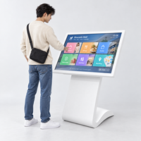 Kiosque interactif à écran tactile de 43, 49, 55 et 65 pouces, affichage numérique avec base en forme de K