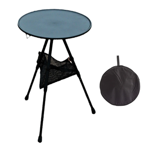 Pieghevole <span class=keywords><strong>tavolo</strong></span> da campeggio regolabile Picnic gambe pieghevole <span class=keywords><strong>tavolo</strong></span> rotondo leggero alluminio piccolo esterno in metallo mobili da esterno facile - Product Image 4