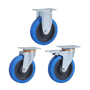 125 mm Lenkrollen mit Bremse TPR Edelstahl Mittelschwere 5-Zoll Schwenkbare Laufrollen - Product Image 2