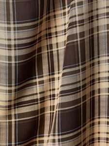 กระโปรงลำลองลายสก๊อตสีน้ำตาลแบบไม่มีแขน ชุดเดรสผู้หญิงความยาวปานกลาง ผูกเอว ชายกระโปรงไม่สมมาตร - Product Image 5