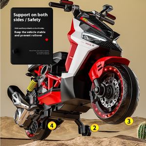 รถของเล่นเด็กขับเคลื่อนด้วยตัวเอง รถ<span class=keywords><strong>มอ</strong></span>เตอร์ไซค์ไฟฟ้าสองล้อพร้อมแบตเตอรี่ด้าน<span class=keywords><strong>ข้าง</strong></span> รถขี่เล่นแบบพกพาสำหรับ<span class=keywords><strong>เด็ก</strong></span>เล็ก - Product Image 4