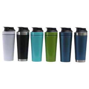 Garrafa <span class=keywords><strong>Shaker</strong></span> de Aço Inoxidável OEM 600ml/750ml para Academia, Isolada a Vácuo com Isolamento Térmico de 12-24h, Formato Ergonômico e Mixer - Product Image 1