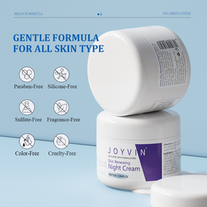 Vente en Gros de Peptides de Niacinamide Crème de Nuit Renouvelant la Peau Peptides Acide Hyaluronique Hydratant Réparateur pour le Visage - Product Image 6