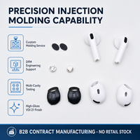 Service de moulage par injection plastique sur mesure pour boîtiers d'écouteurs TWS |   Fabrication sur mesure, Fabrication de moules de précision, SANS stock, B2B