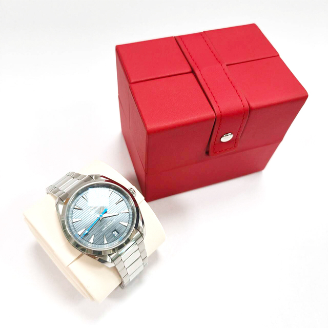 Fashion Red PU Leather Watch Box Luxury Watch Roll Case for Watches Travel Case Custom Logo