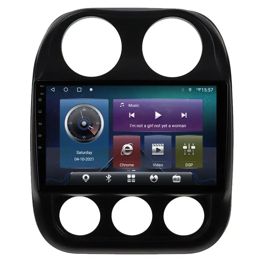 DSP 4G android araba multimedya DVD OYNATICI JEEP Compass Patriot 2010-2016 için otomobil radyosu stereo navigasyon GPS WIFI