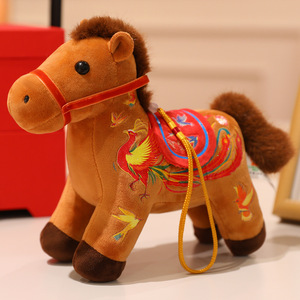 2026 anno del cavallo più venduto mascotte ciondolo drago fenice danza piccolo cavallo borsa portachiavi portachiavi regalo all'ingrosso - Product Image 2