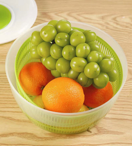 Mayorista Syh1107 Centrifugadora de Ensaladas Manual Fácil de Limpiar, Cesta Giratoria para Escurrir Verduras, Recipiente para Secar, Colador de Pasta de Dos Piezas - Product Image 4