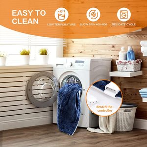 Chăn điện King Size hai mặt, chất liệu flannel + sherpa, thương hiệu Ainik - Product Image 6