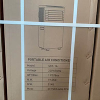 Climatiseur portable électrique 7000 BTU, refroidissement uniquement, contrôle Wi-Fi, déshumidification puissante, unité de climatisation compacte pour la maison et le bureau