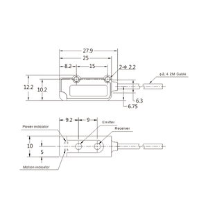 Akusense PTN loạt thu nhỏ cảm biến quang điện phát hiện quang học NPN PNP chuyển đổi IP67 thông qua-chùm cảm biến quang - Product Image 6