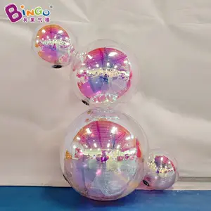 Bola de espelho inflável gigante decorativa personalizada com bola de discoteca grande esfera reflexiva