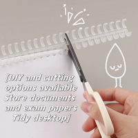 Anneau de reliure détachable en plastique 12 mm A4 30 trous pour feuilles mobiles, accessoires DIY pour carnet et cahier