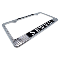 Support de plaque d'immatriculation de moto en métal, vente en gros directe d'usine 2024, cadre de plaque personnalisé pour moto