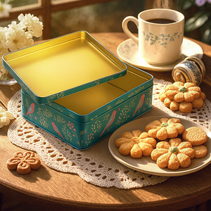 Custom Rectangular <strong>Tin</strong> Box Manufacturers Gift <strong>Cake</strong> <strong>Tins</strong> Food Grade Metal Cookie <strong>Tin</strong> Personalized - Product Image 4