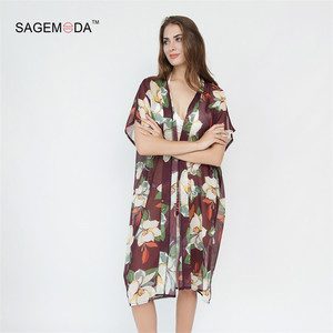 2019 de moda Simple impresió<span class=keywords><strong>n</strong></span> hecha a mano de seda de las mujeres bufandas chales para damas - Product Image 1