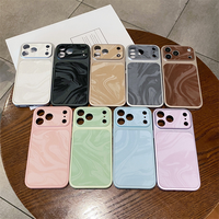 Coque de téléphone anti-chute effet vague d'eau pour iPhone 18 Pro Max, 18, 17, 16, 15, 14, 13 Air Plus Pro Max, avec grand écran