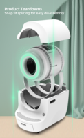Nouveau design extra large chat toilette autonettoyant intelligent automatique intelligent chat litière avec caméra