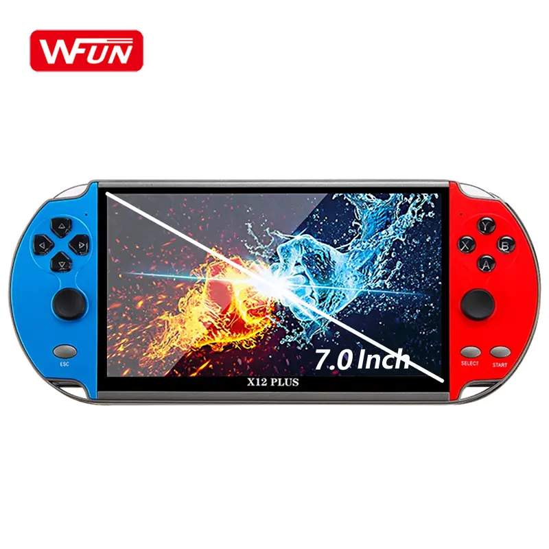 Console de jeux vidéo 16 go X12 Plus de 7 pouces, avec Plus de 20000 jeux Arcade rétro portable avec Double bascule