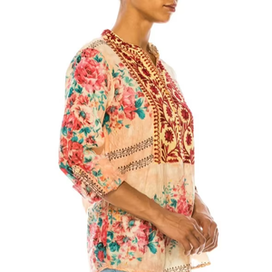 Vestido informal con estampado de cuello en V de verano para mujer, minivestido acampanado de cintura alta, vestidos de moda para mujer, ropa para mujer - Product Image 1