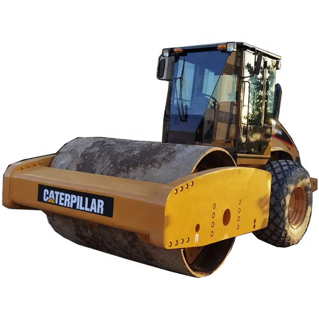 Used Caterpillar CS-683E/CS683 Vibratory Smooth Drum Roller second hand Cat CS683 road roller in good condition hot sale