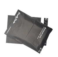 Enveloppes d'expédition en polyéthylène noir, grand format, imperméables, 120 microns d'épaisseur, avec logo personnalisé imprimé en sérigraphie, pour courriers et colis