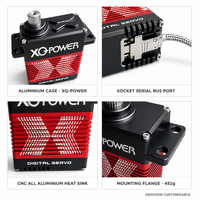 Servomoteur sans balais XQ-POWER XQ-S9150D à couple élevé de 180 kg, étanche, 16,8 V, engrenages en acier inoxydable pour bras robotisé