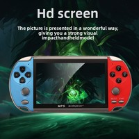 Consola de Juegos Retro Portátil X7, Pantalla HD Grande de 4.3 Pulgadas y 8 GB, 10000 Juegos Integrados, Mini Consola Portátil MP5, Videojuego Clásico