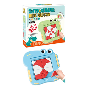 Vendita calda formazione del cervello fai da te assemblare puzzle giocattoli educativi mini dinosauro nascondendo blocchi di gioco da tavolo per il bambino - Product Image 3