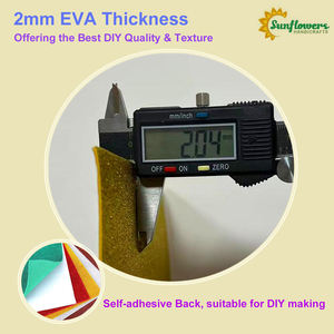 Vendita calda da 10 confezioni di fogli artigianali in schiuma Multicolor EVA Glitter autoadesivi per bambini giocattoli di pasta creativa fai da te - Product Image 3