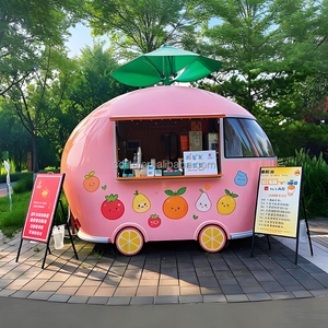 Kiosque mobile au design créatif sur le thème des fruits, remorque <span class=keywords><strong>de</strong></span> restauration rapide, camion <span class=keywords><strong>de</strong></span> vente ambulante personnalisé pour jus, café et en-cas - Product Image 4