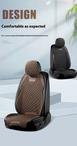 Özel Kırmızı Lüks Tam Set Araba Koltuk Minderleri 10 Parça Evrensel Su Geçirmez PU Deri Koltuk Kılıfları Honda ve Ford Arabalar için - Product Image 2