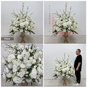 DKB Künstliche Blumen Maßgefertigte Große Seiden-Blumenkugel Tischdekoration für Hochzeiten Handgefertigte Blumenkugel - Product Image 3