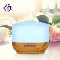 Humidificateur d'air à brume fraîche ultrasonique de qualité supérieure de 500ml avec veilleuse électrique et diffuseur de parfum d'huile essentielle