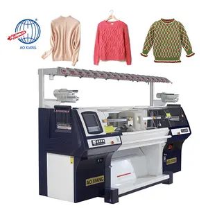 Machine à tricoter informatisée de fabrication de chandail de T-shirt de polo de vitesse rapide de capacité de production élevée