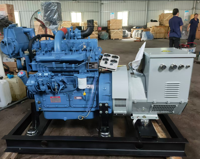 Open Frame 30kw Marine Diesel Generator Set for Boats 1500rpm 50Hz Genset