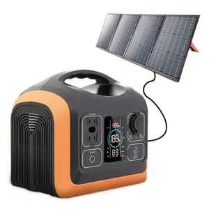 Camping Batterie ladung 3 In 1 Energie speicher AC DC tragbarer Generator Solar mit zusammen klappbarem Solar panel