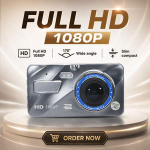 Cámara <span class=keywords><strong>de</strong></span> salpicadero nueva cámara DVR <span class=keywords><strong>de</strong></span> coche <span class=keywords><strong>de</strong></span> doble lente Full HD 1080P 4 "IPS frontal + espejo azul trasero visión nocturna grabadora <span class=keywords><strong>de</strong></span> vídeo Monitor <span class=keywords><strong>de</strong></span> estacionamiento - Product Image 2