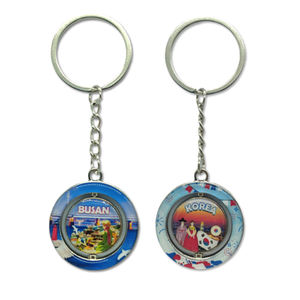 Llavero Giratorio Redondo Personalizado con Logotipo de Ciudad, Recuerdo Metálico de Estocolmo, <span class=keywords><strong>Suecia</strong></span> - Product Image 3