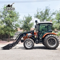 Tractor Agrícola LAWNIO con Motor Diésel Turboalimentado de 4 Cilindros para Labranza Rotativa, Envío Gratis