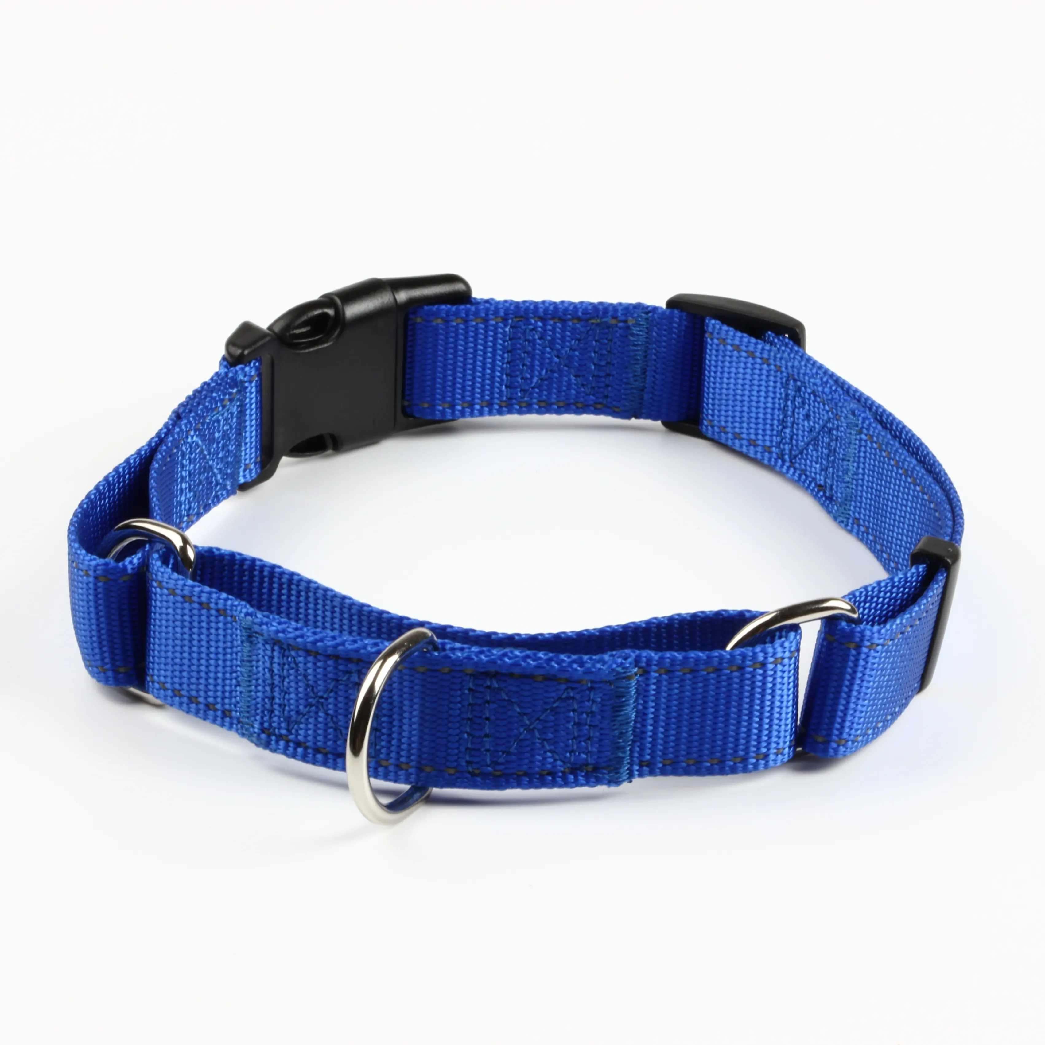 Articoli per animali domestici prodotti per cani collare e guinzaglio Logo personalizzato fibbia in Nylon morbido Martingale collana per cani in Nylon resistente per cani