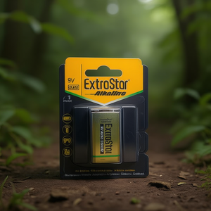 Batteria alcalina ExtraStar 9V 550mAh per dispositivi elettronici - Product Image 2