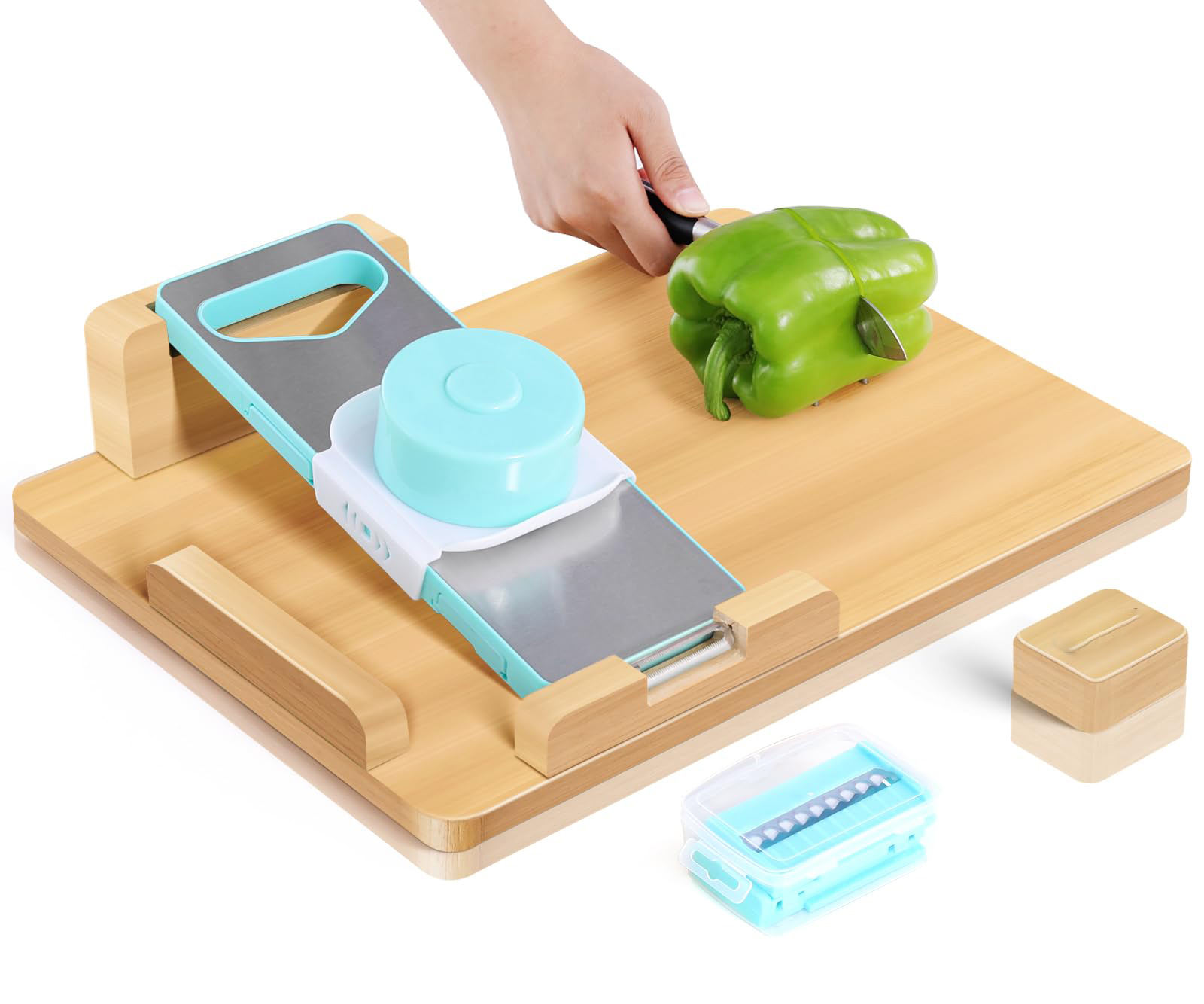 Yellow-Bamboo cutting board square